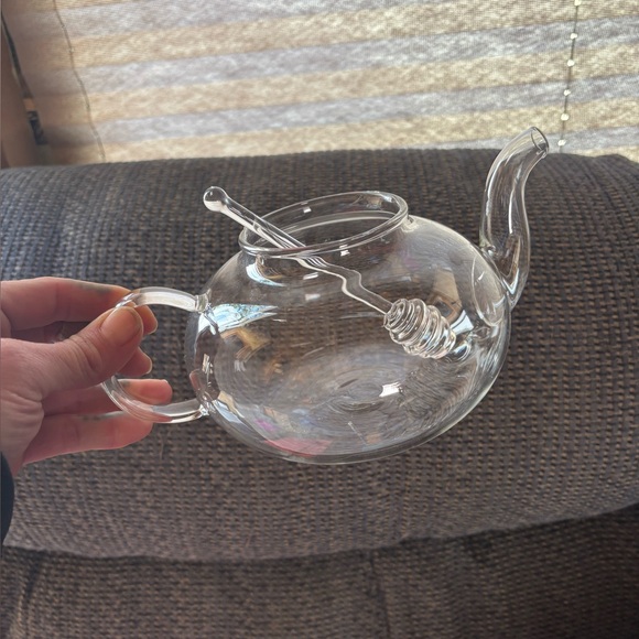 Other - Glass Teapot & Honeycomb Stir